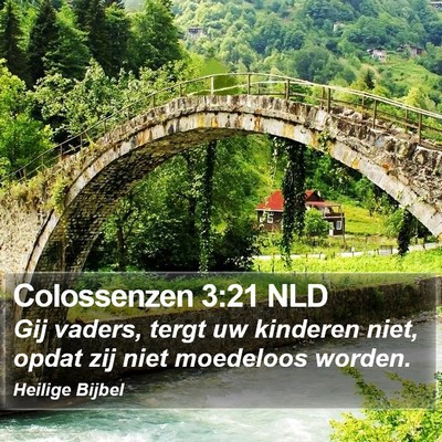 Colossenzen 3:21 NLD Bible Verse Image