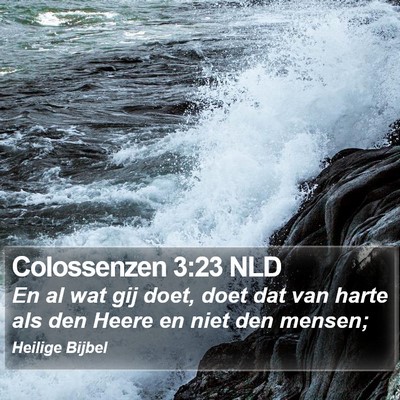 Colossenzen 3:23 NLD Bible Verse Image