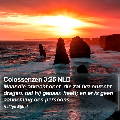 Colossenzen 3:25 NLD Bible Verse Image