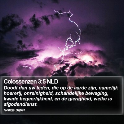 Colossenzen 3:5 NLD Bible Verse Image