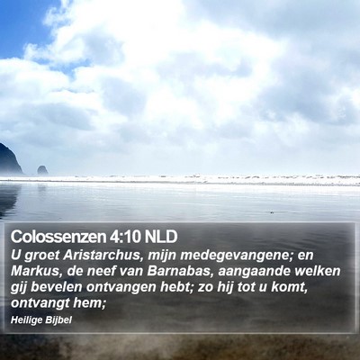 Colossenzen 4:10 NLD Bible Verse Image
