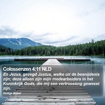 Colossenzen 4:11 NLD Bible Verse Image