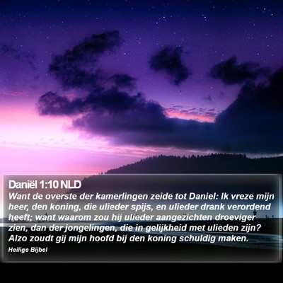 Daniël 1:10 NLD Bible Verse Image