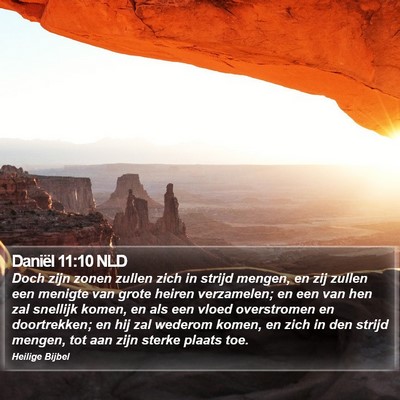 Daniël 11:10 NLD Bible Verse Image