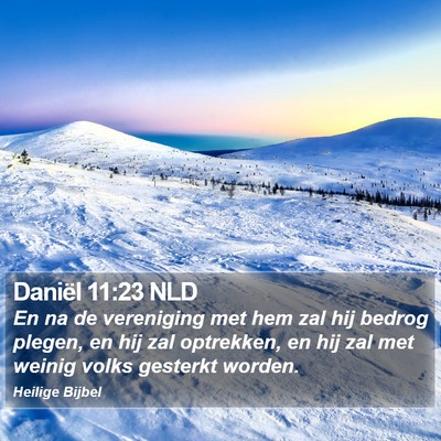 Daniël 11:23 NLD Bible Verse Image