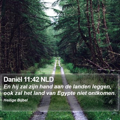 Daniël 11:42 NLD Bible Verse Image