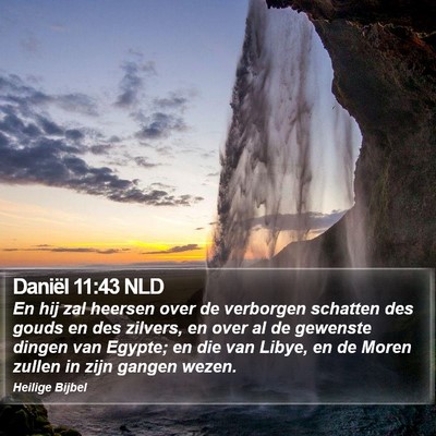 Daniël 11:43 NLD Bible Verse Image