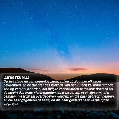 Daniël 11:6 NLD Bible Verse Image