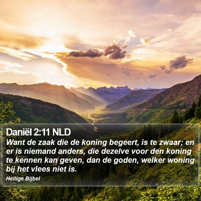 Daniël 2:11 NLD Bible Verse Image