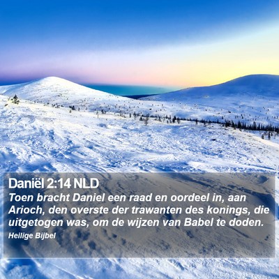 Daniël 2:14 NLD Bible Verse Image
