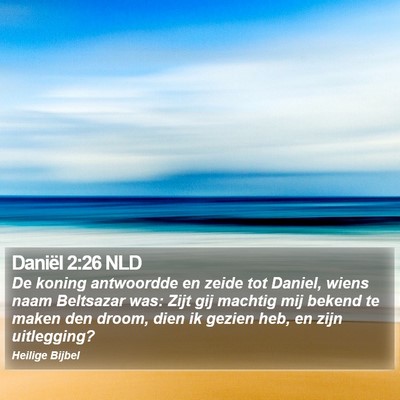Daniël 2:26 NLD Bible Verse Image