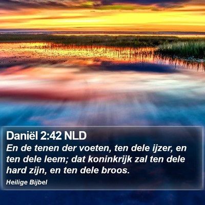 Daniël 2:42 NLD Bible Verse Image