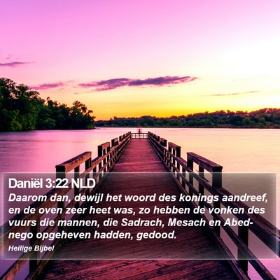 Daniël 3:22 NLD Bible Verse Image