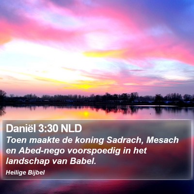 Daniël 3:30 NLD Bible Verse Image