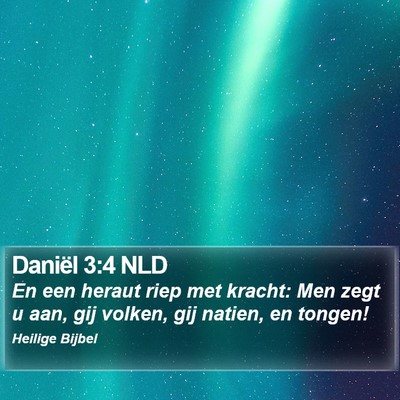 Daniël 3:4 NLD Bible Verse Image