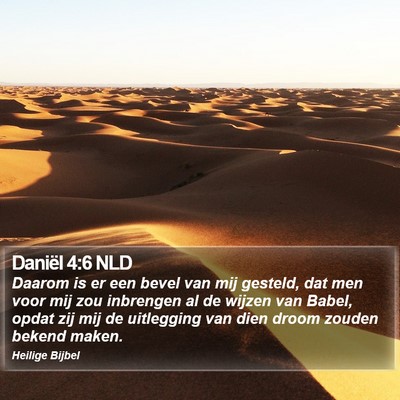 Daniël 4:6 NLD Bible Verse Image