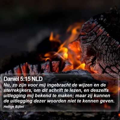 Daniël 5:15 NLD Bible Verse Image