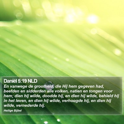 Daniël 5:19 NLD Bible Verse Image