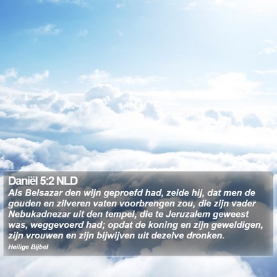Daniël 5:2 NLD Bible Verse Image