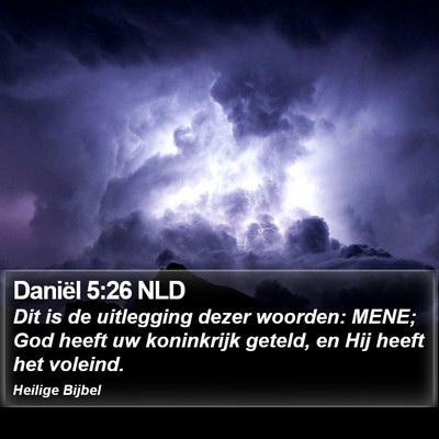 Daniël 5:26 NLD Bible Verse Image