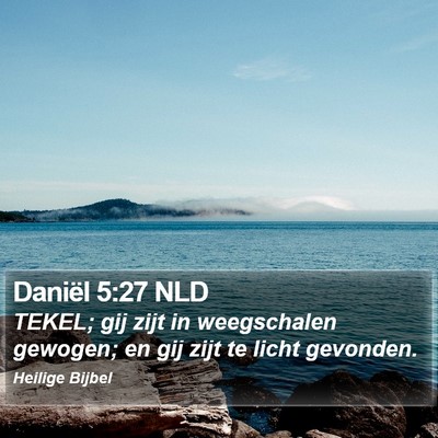 Daniël 5:27 NLD Bible Verse Image