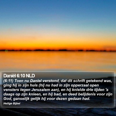 Daniël 6:10 NLD Bible Verse Image