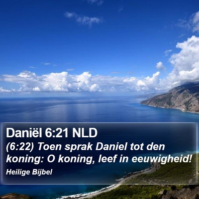 Daniël 6:21 NLD Bible Verse Image
