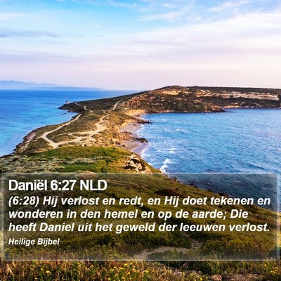 Daniël 6:27 NLD Bible Verse Image