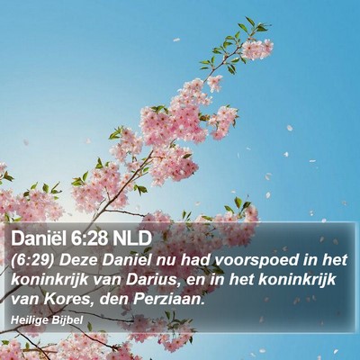 Daniël 6:28 NLD Bible Verse Image