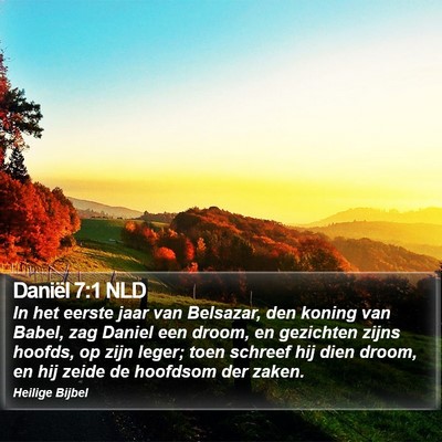Daniël 7:1 NLD Bible Verse Image
