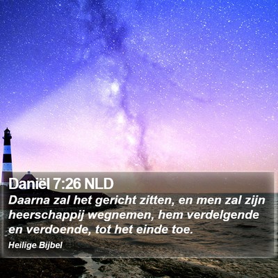 Daniël 7:26 NLD Bible Verse Image