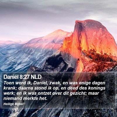 Daniël 8:27 NLD Bible Verse Image