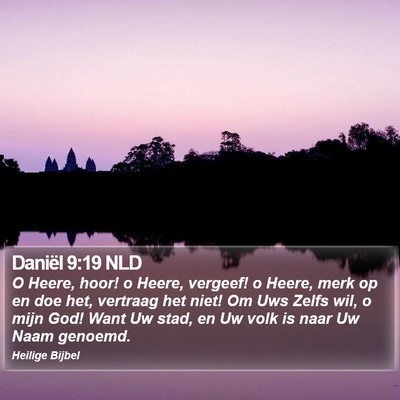 Daniël 9:19 NLD Bible Verse Image