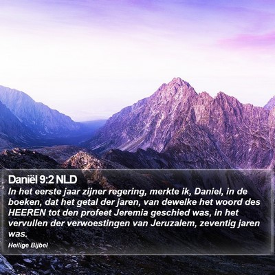 Daniël 9:2 NLD Bible Verse Image