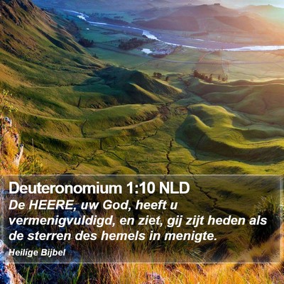 Deuteronomium 1:10 NLD Bible Verse Image