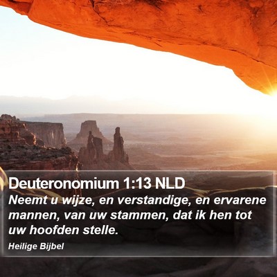 Deuteronomium 1:13 NLD Bible Verse Image