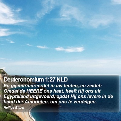 Deuteronomium 1:27 NLD Bible Verse Image