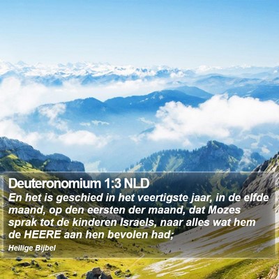 Deuteronomium 1:3 NLD Bible Verse Image