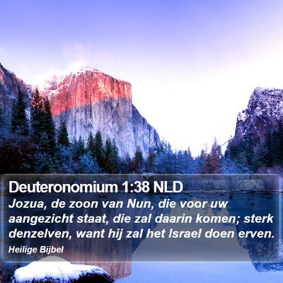 Deuteronomium 1:38 NLD Bible Verse Image