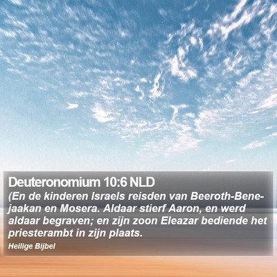 Deuteronomium 10:6 NLD Bible Verse Image