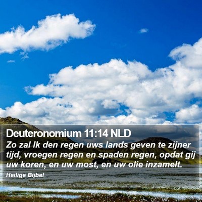 Deuteronomium 11:14 NLD Bible Verse Image