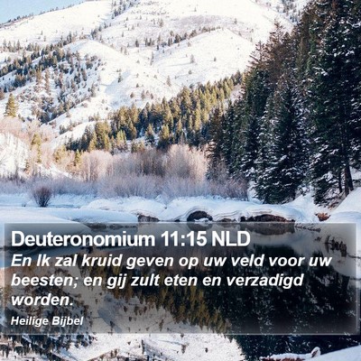 Deuteronomium 11:15 NLD Bible Verse Image