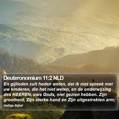 Deuteronomium 11:2 NLD Bible Verse Image