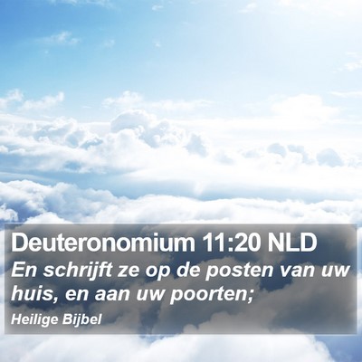 Deuteronomium 11:20 NLD Bible Verse Image
