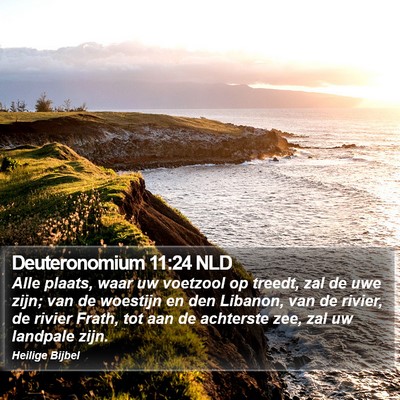 Deuteronomium 11:24 NLD Bible Verse Image
