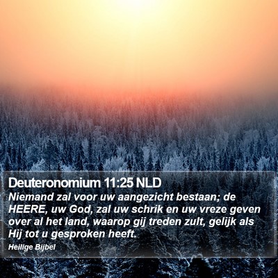 Deuteronomium 11:25 NLD Bible Verse Image