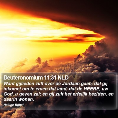 Deuteronomium 11:31 NLD Bible Verse Image