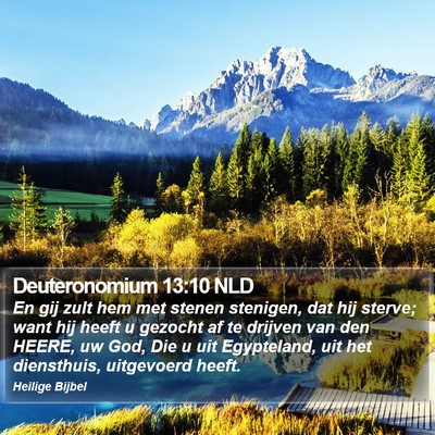 Deuteronomium 13:10 NLD Bible Verse Image