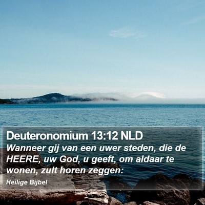 Deuteronomium 13:12 NLD Bible Verse Image