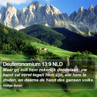Deuteronomium 13:9 NLD Bible Verse Image
